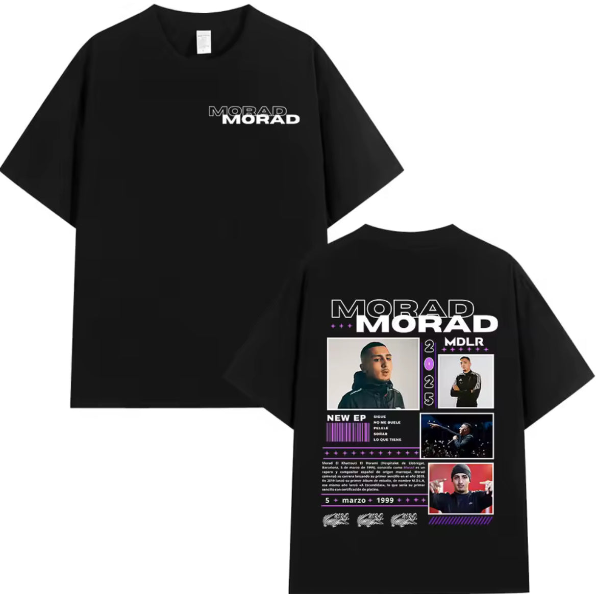 Camiseta Morad (Negro)