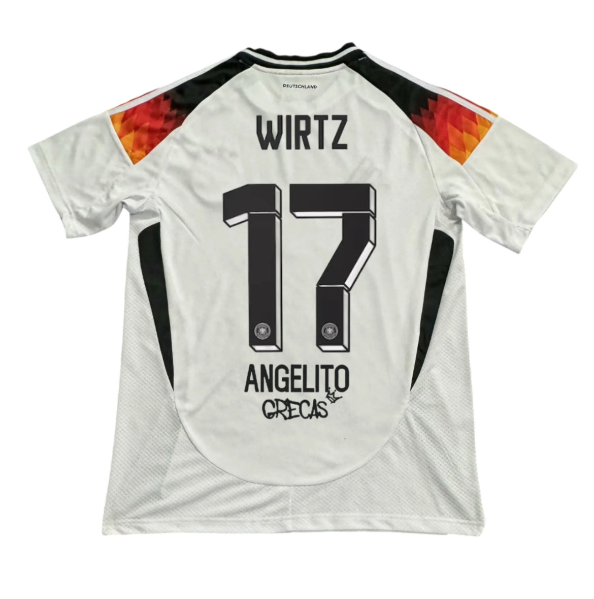 Camiseta Alemania x Grecas